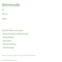 Stimmrolle