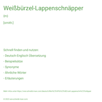 Weißbürzel-Lappenschnäpper