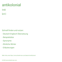 antikolonial