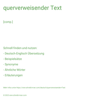 querverweisender Text