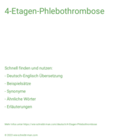 4-Etagen-Phlebothrombose