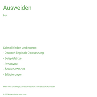 Ausweiden