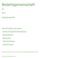 Bedarfsgemeinschaft