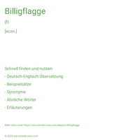 Billigflagge