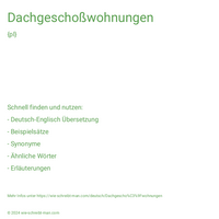 Dachgeschoßwohnungen