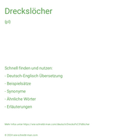 Dreckslöcher