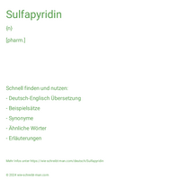 Sulfapyridin