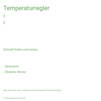 Temperaturregler