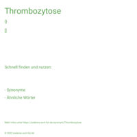 Thrombozytose