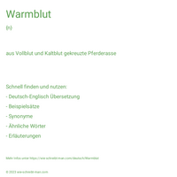 Warmblut