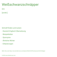 Weißschwanzschnäpper