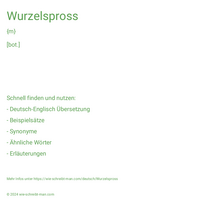 Wurzelspross