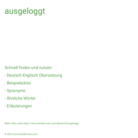 ausgeloggt