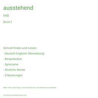 ausstehend