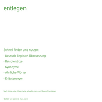 entlegen