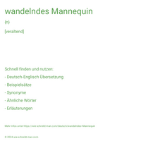 wandelndes Mannequin