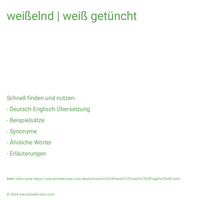 weißelnd | weiß getüncht