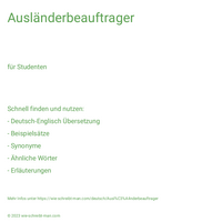 Ausländerbeauftrager