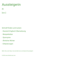 Aussteigerin