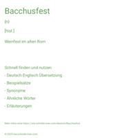 Bacchusfest