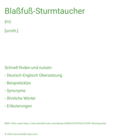 Blaßfuß-Sturmtaucher