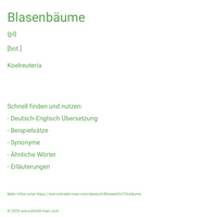 Blasenbäume