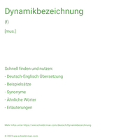 Dynamikbezeichnung