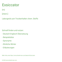 Exsiccator