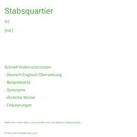 Stabsquartier