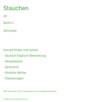 stauchen