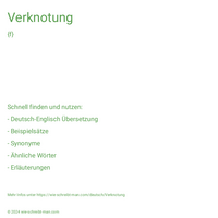 Verknotung