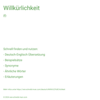 Willkürlichkeit