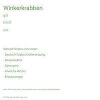 Winkerkrabben