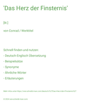 'Das Herz der Finsternis'