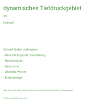 dynamisches Tiefdruckgebiet