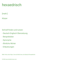 hexaedrisch