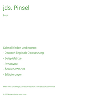 jds. Pinsel