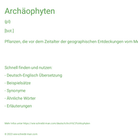 Archäophyten