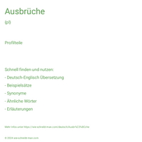 Ausbrüche