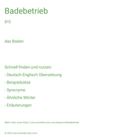 Badebetrieb