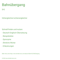 Bahnübergang