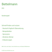 Bettelmann