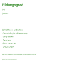 Bildungsgrad