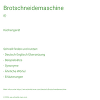 Brotschneidemaschine