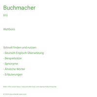 Buchmacher