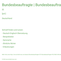 Bundesbeauftragte | Bundesbeauftragter für Wirtschaftlichkeit in der Verwaltung