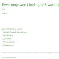 Erwartungswert | bedingter Erwartungswert | Erwartungswert einer Häufigkeit bei Unabhängigkeit