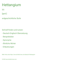 Hettangium