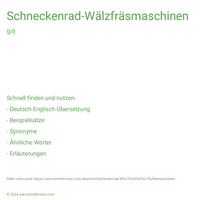 Schneckenrad-Wälzfräsmaschinen