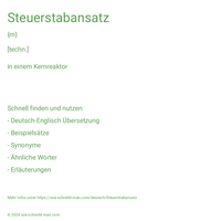 Steuerstabansatz